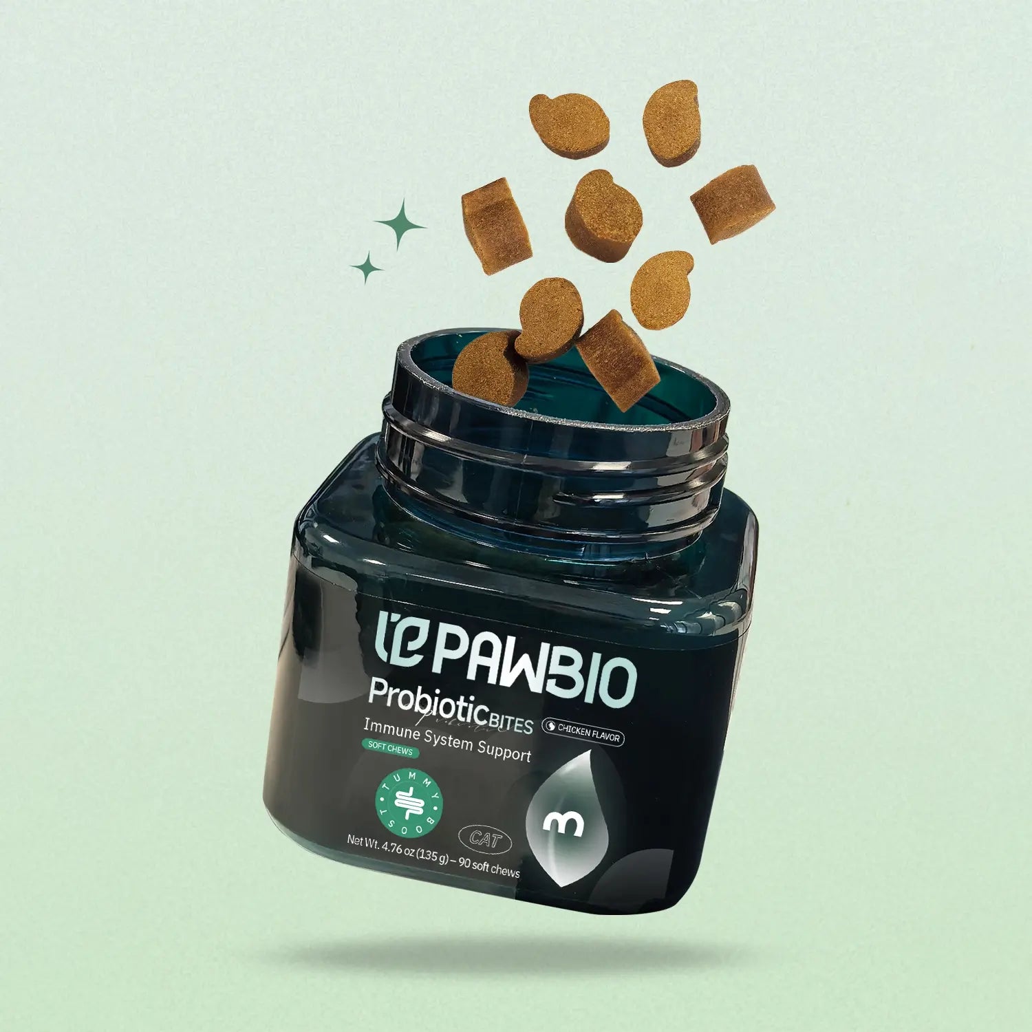 PAWBIO Premium Daily Wellness Chews for Cats &amp; Dogs | Targeted Health Support (Digestion, Skin &amp; Coat, Joint, Heart)