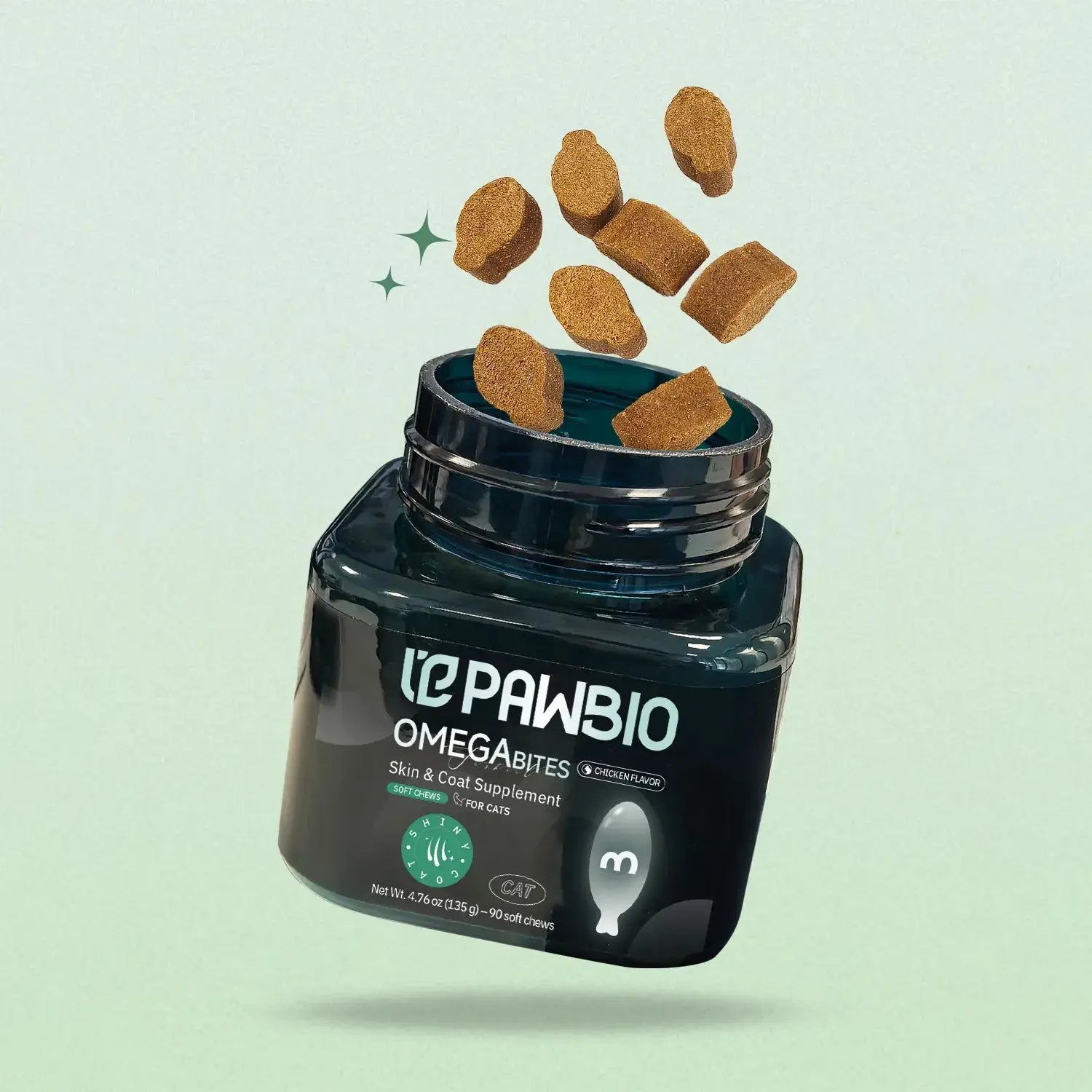 Fish Oil Chews for Cats Pawbio｜Nutritional supplement kit for your furry friends