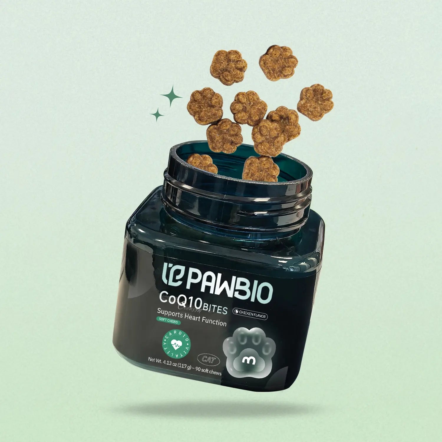 PAWBIO Premium Daily Wellness Chews for Cats &amp; Dogs | Targeted Health Support (Digestion, Skin &amp; Coat, Joint, Heart)