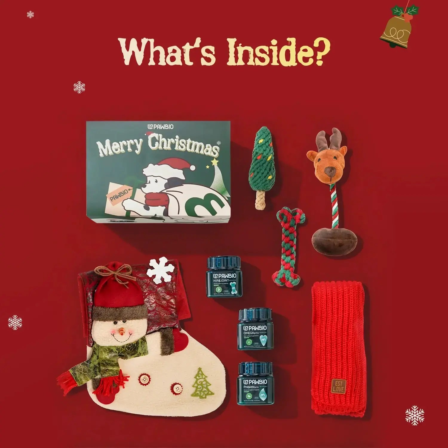 Christmas Gift Box for Dogs Pawbio｜Nutritional supplement kit for your furry friends