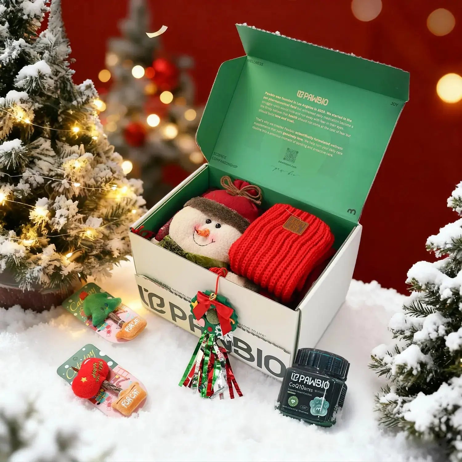 Christmas Gift Box for Cats Pawbio｜Your Pet's Natural Wellness Partner — Bringing Love to Life