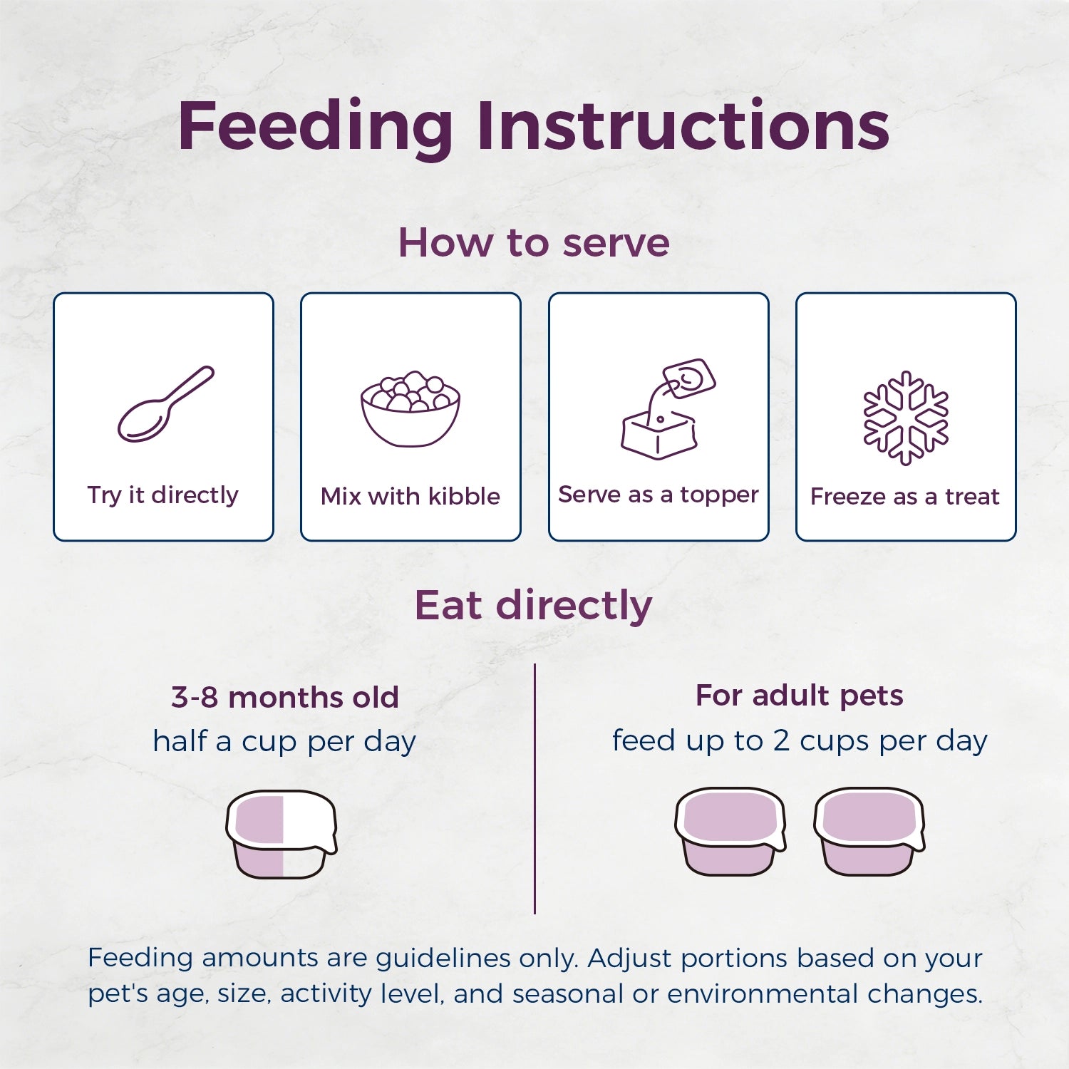 Acai Superfood Mousse 🫐 Digestive Support for Pets (12 Cups) | Tasty Goat Cheese