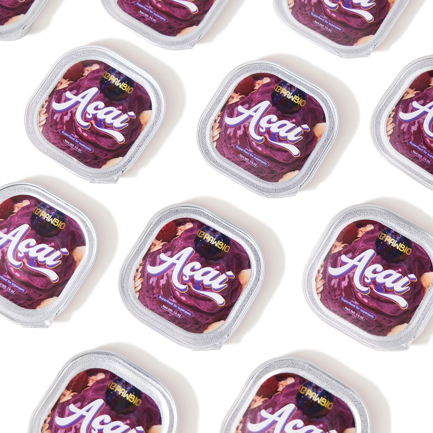 Acai Superfood Mousse 🫐 Digestive Support for Pets (12 Cups) | Tasty Goat Cheese