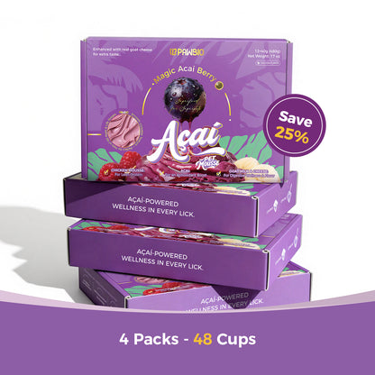 Acai Superfood Mousse 🫐 Digestive Support for Pets (12 Cups) | Tasty Goat Cheese